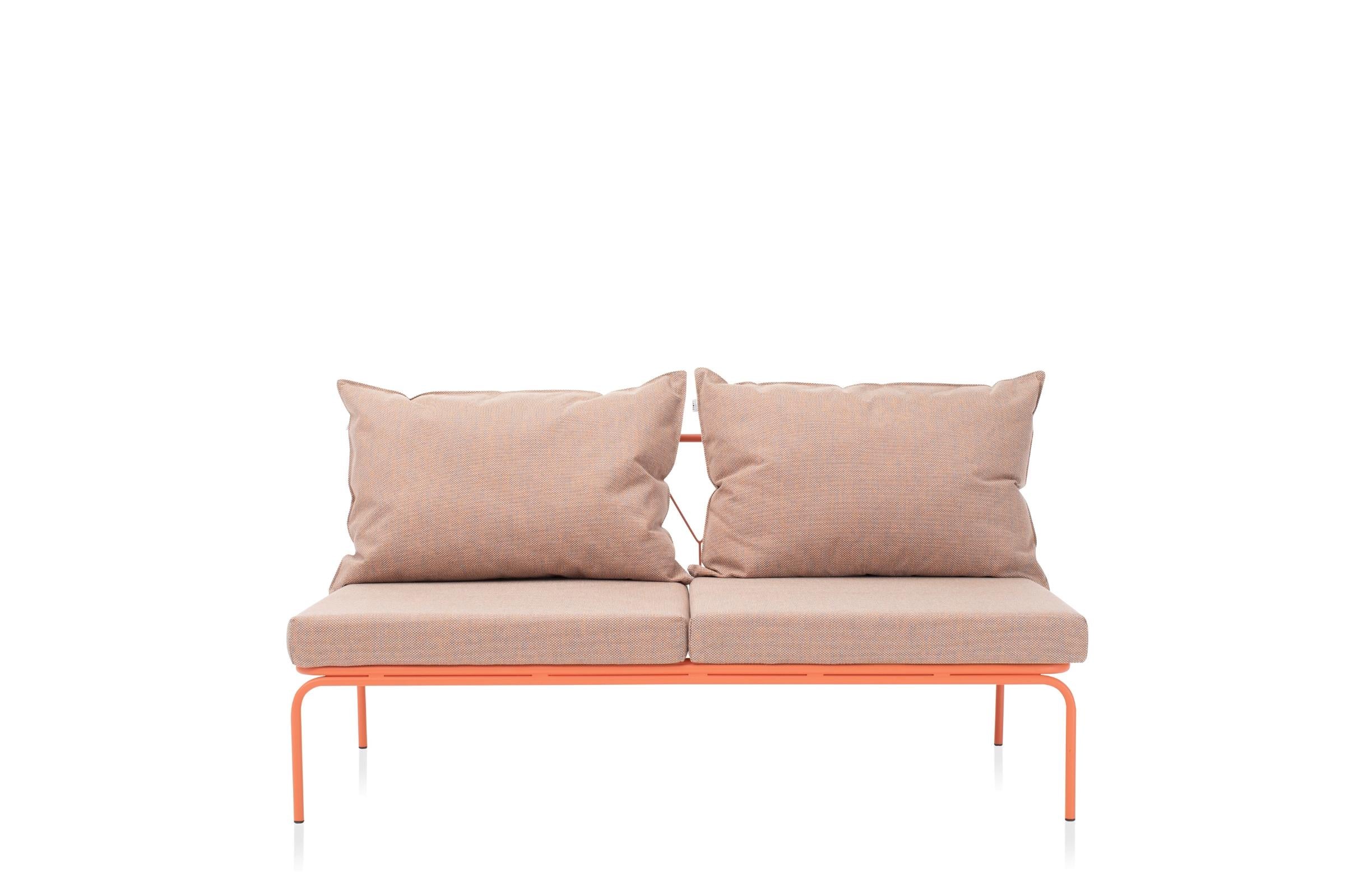ATAMAN Designer Gartensofa Mittelelement 160 – Frontansicht