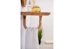 AVID Designer Wandregal mit Duftglas und Handtuch im Bad