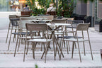 Outdoor Tisch mit Stühlen Restaurant Ambiente