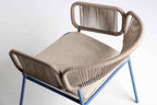 Nahaufnahme Seilstruktur und Armlehne GROF Outdoor-Sessel