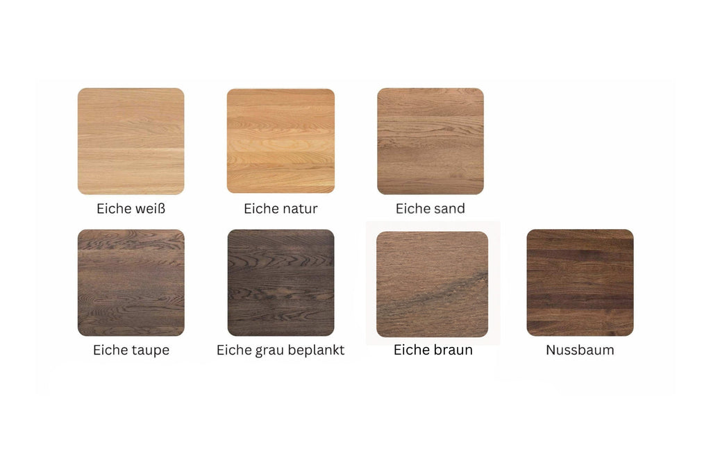 Holzmuster in Eiche und Nussbaum von Woak