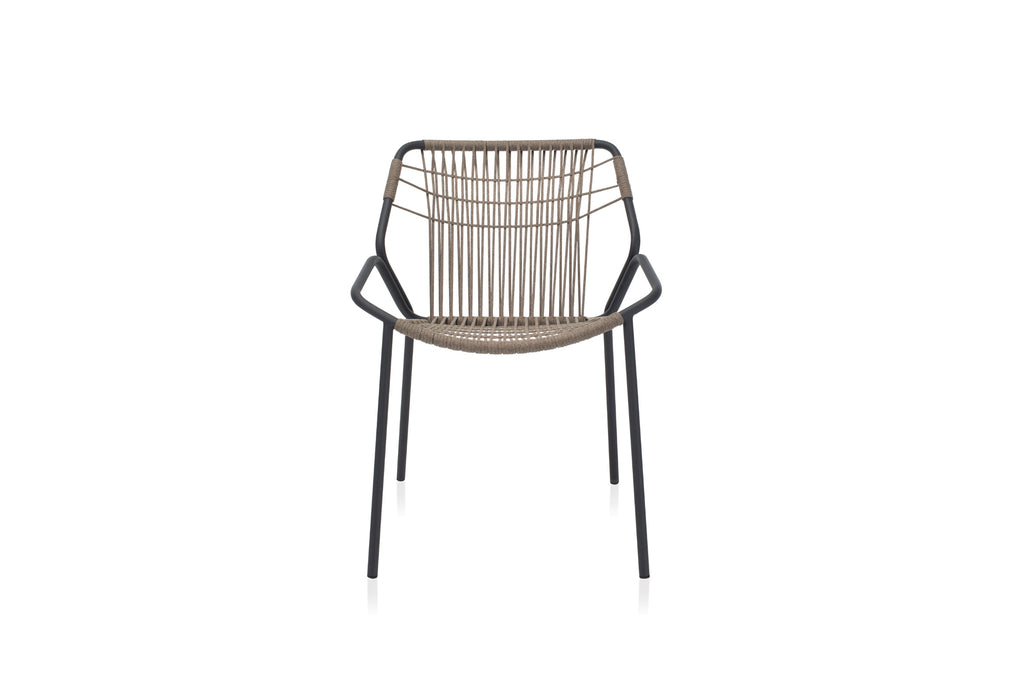 KAPUA Designer Gartenstuhl von GARDA – Frontalansicht