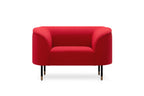 Le Mans Designer Sessel in Rot – Frontalansicht