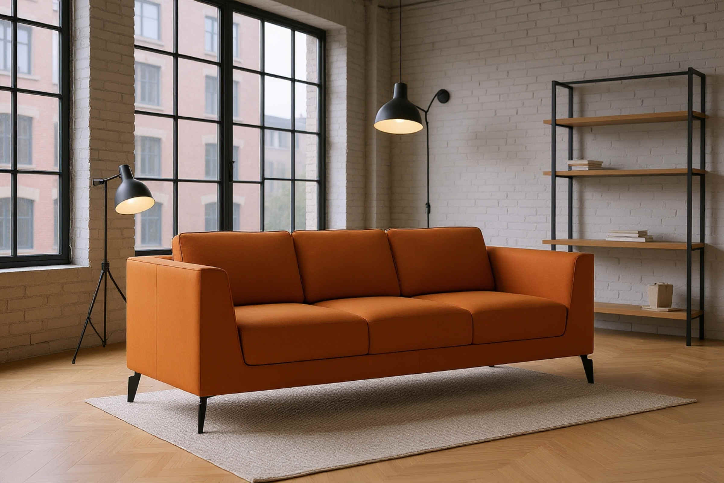 LUMEA 3-Sitzer-Sofa von EXTRAFORM in einer Wohnungs­einrichtung