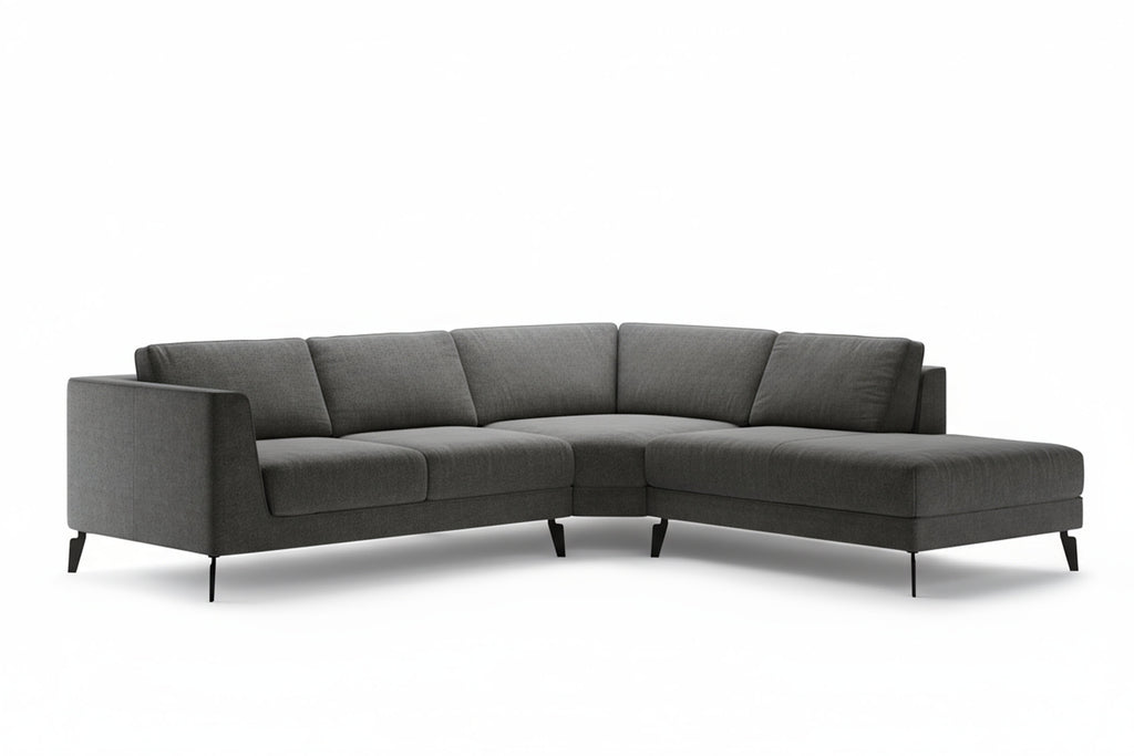 In Dunkelgrau mit Chaiselongue rechts