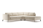 In Beige mit großzügiger Chaiselongue