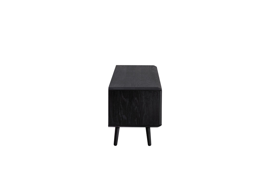 MALIN Lowboard aus Massivholz mit Holzbeinen und Nische - SOLIDMADE | Design Furniture