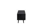 MALIN Lowboard aus Massivholz mit Holzbeinen und Nische - SOLIDMADE | Design Furniture