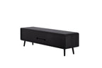 MALIN Lowboard aus Massivholz mit Holzbeinen und Nische - SOLIDMADE | Design Furniture