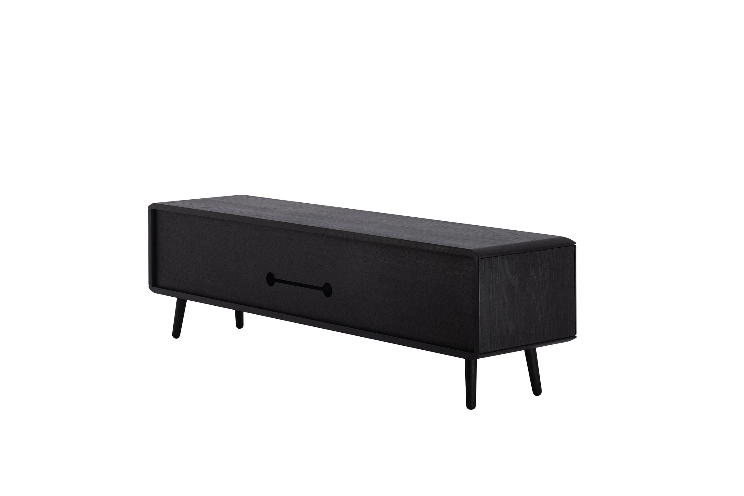MALIN Lowboard aus Massivholz mit Holzbeinen und Nische - SOLIDMADE | Design Furniture