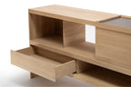 Offene Schublade des minimalistischen Designer Sideboards