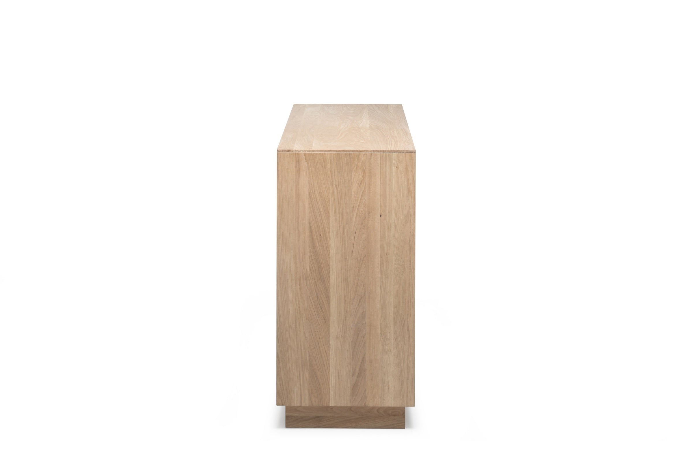 Seitenansicht des Sideboards von Whiteoak aus Massivholz