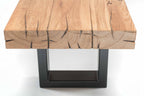 TYKO Sitzbank von Whiteoak aus Massivholz, Frontansicht